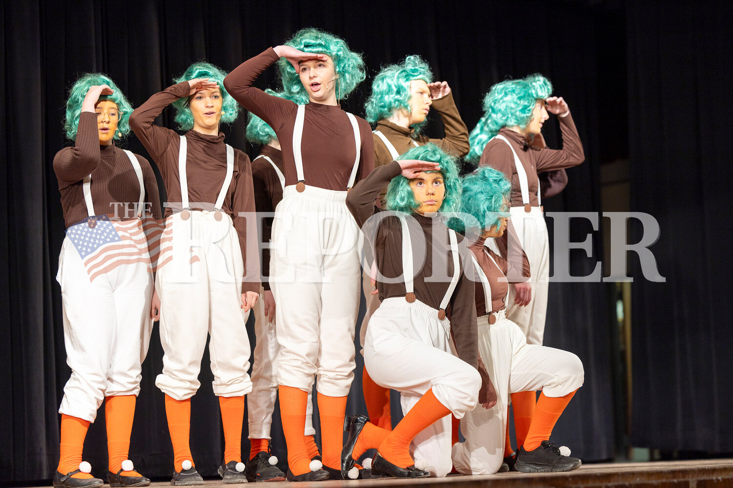 The Oompa-Looompas perform during Willy Wonka Saturday, March 23.